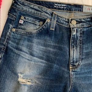* AG Jodi High Rise slim flare crop jeans 28